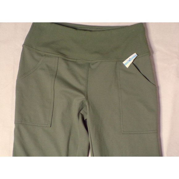 Zella Studio Lite Pocket Kick Flare Crop Leggings Green Small 4-6 NEW - Picture 8 of 8